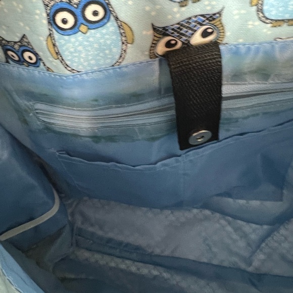 Elegant Black Tan and White Geometric Tote Bag - Picture 4 of 6